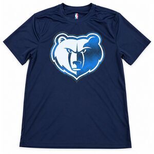 NBA Memphis Grizzlies Performance T-Shirt Mens M Navy Blue Logo EUC